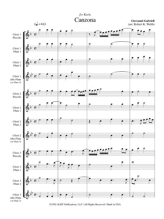 Gabrieli, G :: Canzona