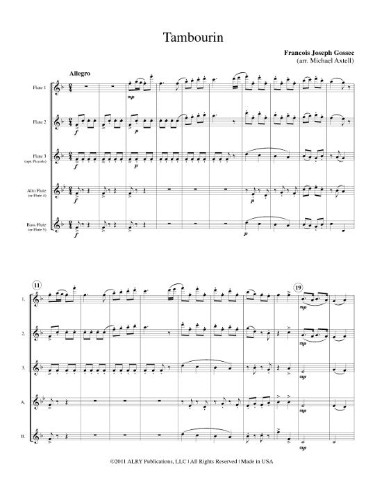 Gossec, FJ :: Tambourin