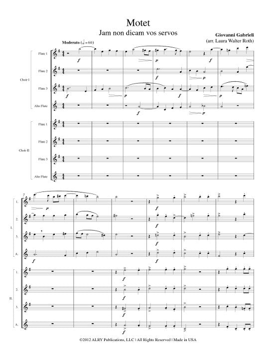 Gabrieli, G :: Motet: Jam Mon Dicam