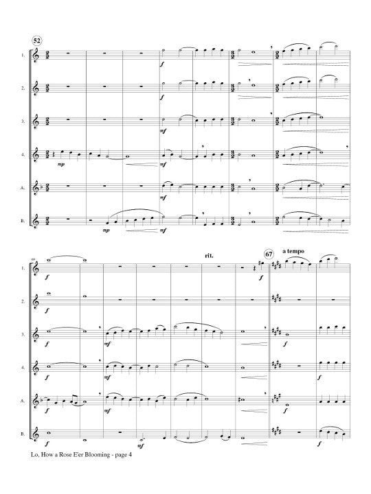 Praetorius, M :: Lo, How a Rose E'er Blooming
