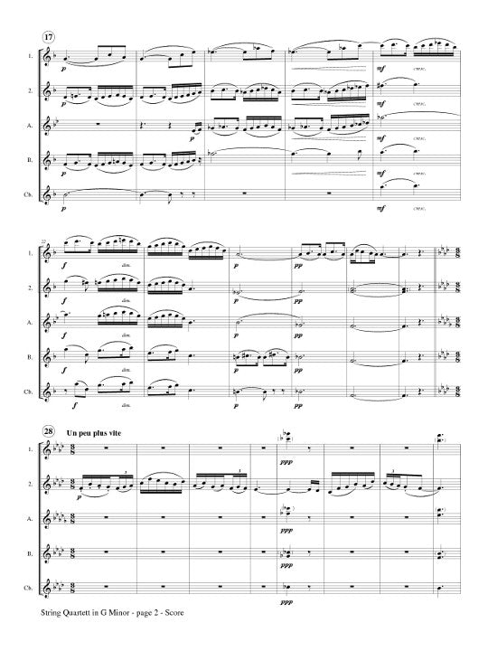 Debussy, C :: String Quartett in G Minor op. 10, Part III