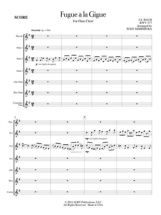 Bach, JS :: Fugue a la Gigue