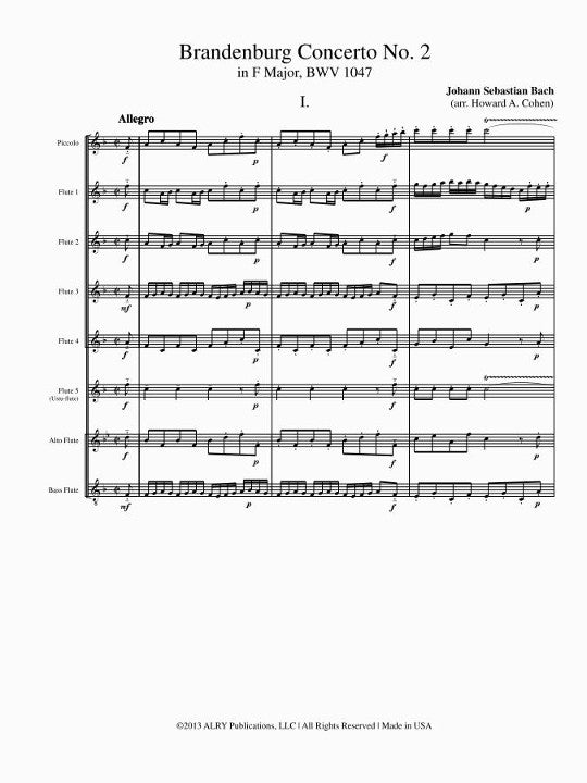 Bach, JS :: Brandenburg Concerto No. 2