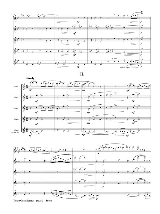 Satie, E :: Three Gnossiennes