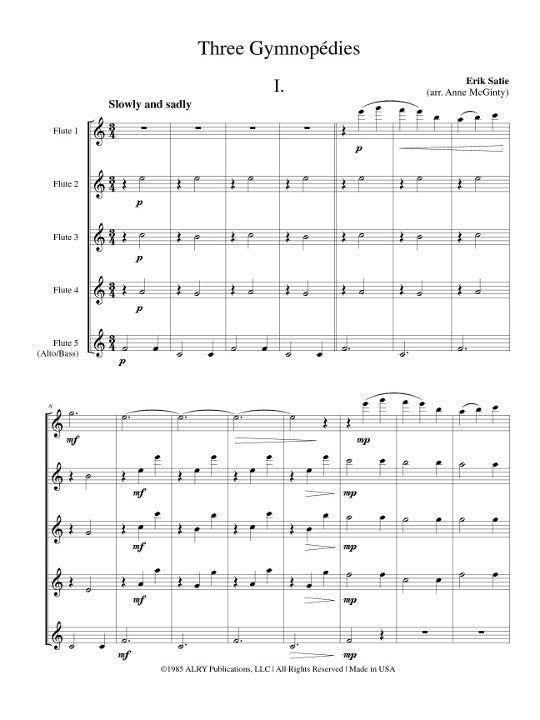 Satie, E :: Three Gymnopedies