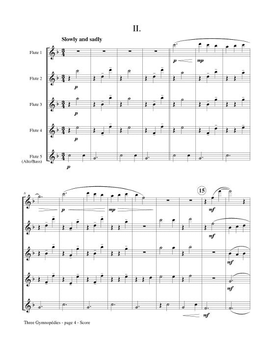 Satie, E :: Three Gymnopedies