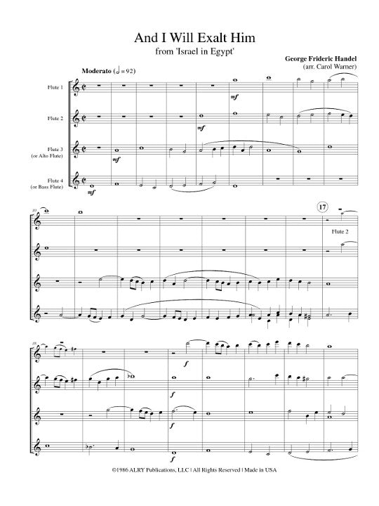 Handel, GF :: And I Will Exalt Him from Israel in Egypt