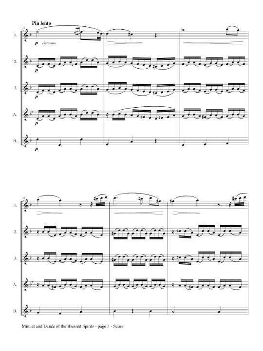 Gluck, CW :: Minuet and Dance of the Blessed Spirits