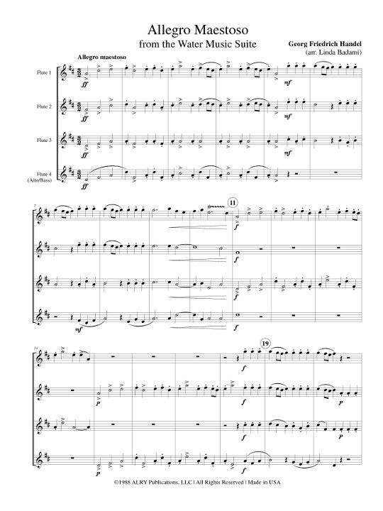 Handel, GF :: Allegro Maestoso from Water Music Suite