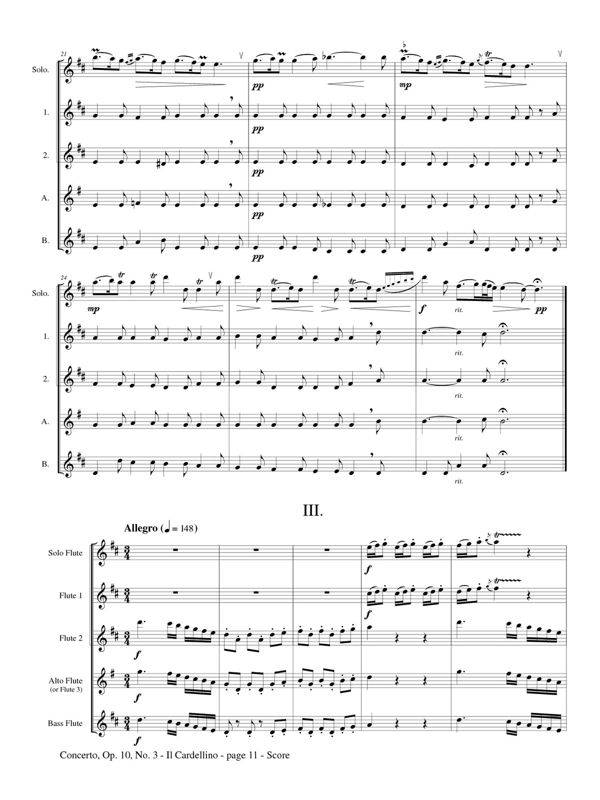 Vivaldi, A :: 'Il Cardellino' Concerto, op. 10 No. 3