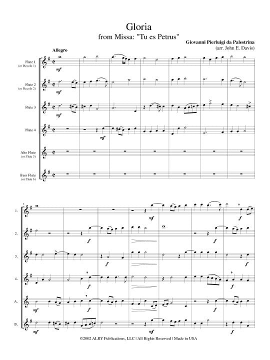 Palestrina, G :: Gloria from 'Missa Tu Es Petrus'