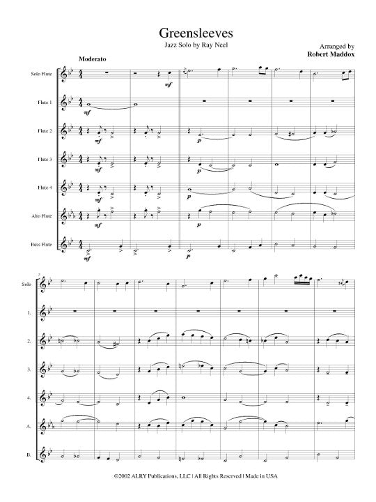 Traditional :: Greensleeves (Ray Neel Jazz)