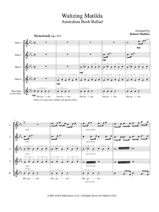 Cowan, M; Patterson, B :: Waltzing Matilda