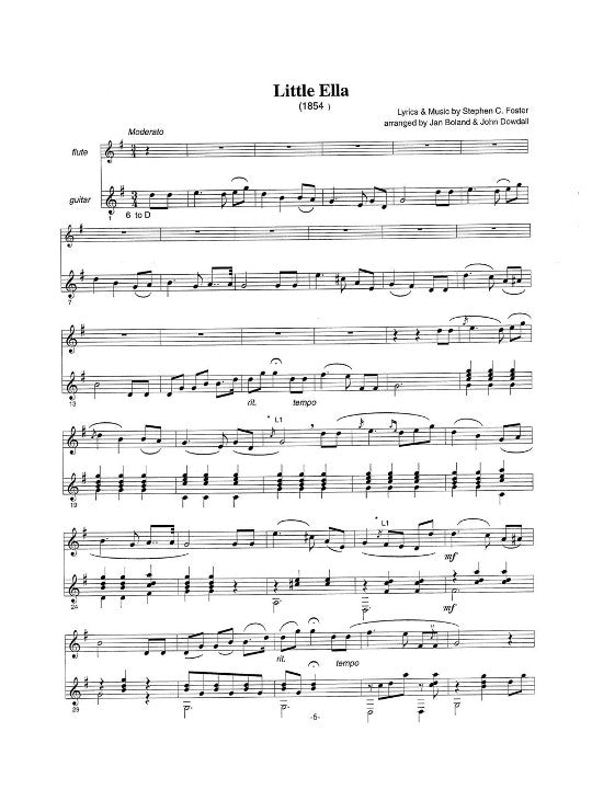 Foster, S :: Ballads for Flute and Guitar Vol. II