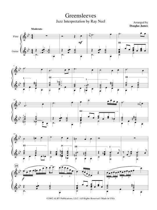 Traditional :: Greensleeves (Ray Neel Jazz)