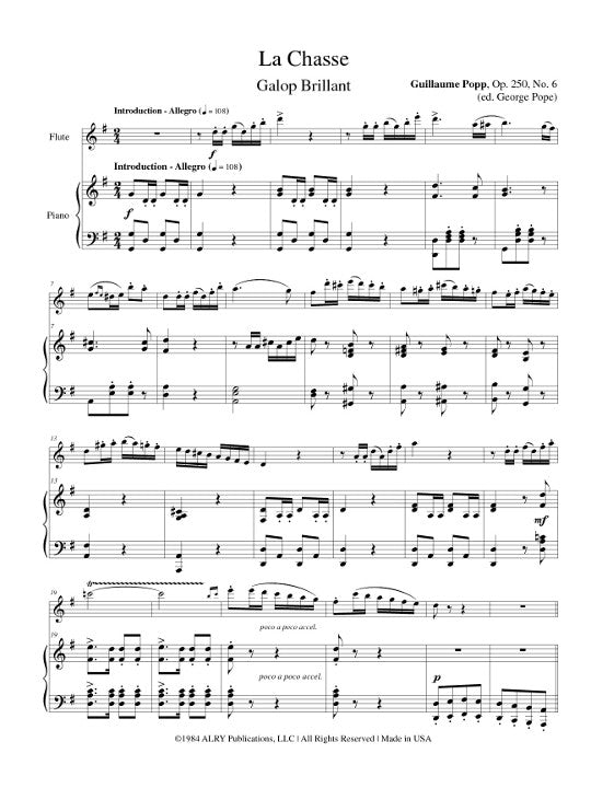 Popp, W :: La Chasse Galop Brillant op. 250, No. 6