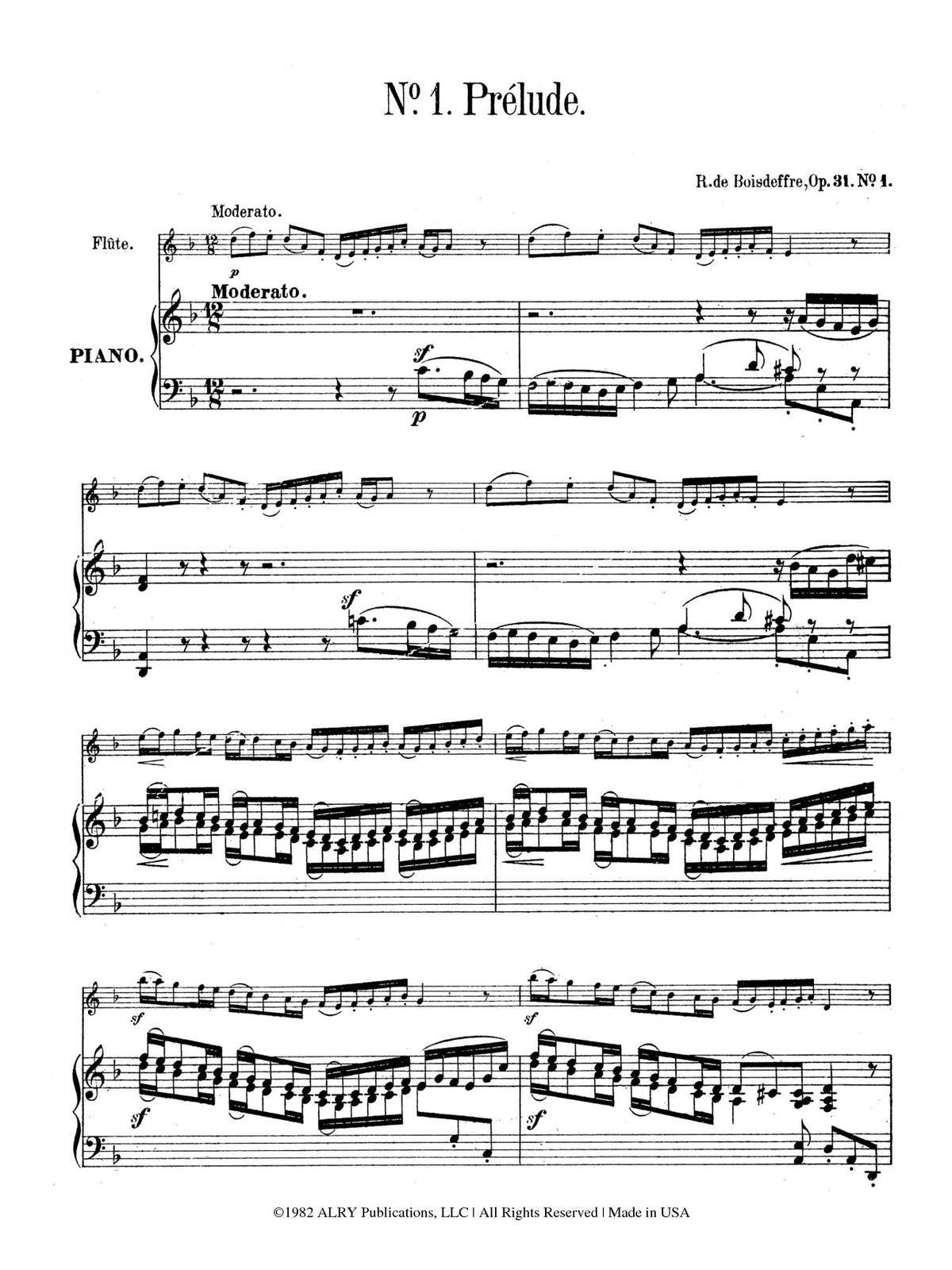 Boisdeffre, R :: Trois Pieces