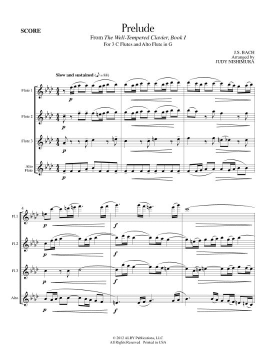 Bach, JS :: Prelude from the Well-Tempered Clavier, Book I