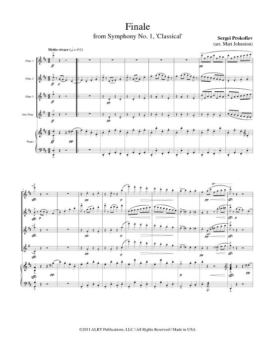 Prokofiev, S :: Finale from Symphony No. 1, 'Classical'