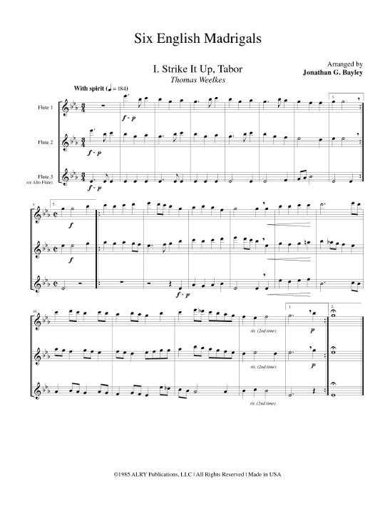 Various :: Six English Madrigals
