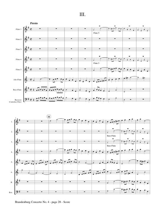 Bach, JS :: Brandenburg Concerto No. 4