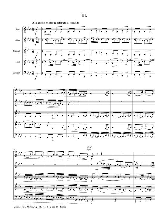 Brahms, J :: Quartet in C minor, Op. 51, No. 1