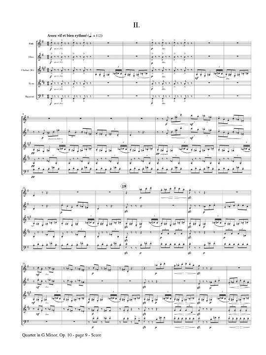 Debussy, C :: Quartet in G Minor, Op. 10