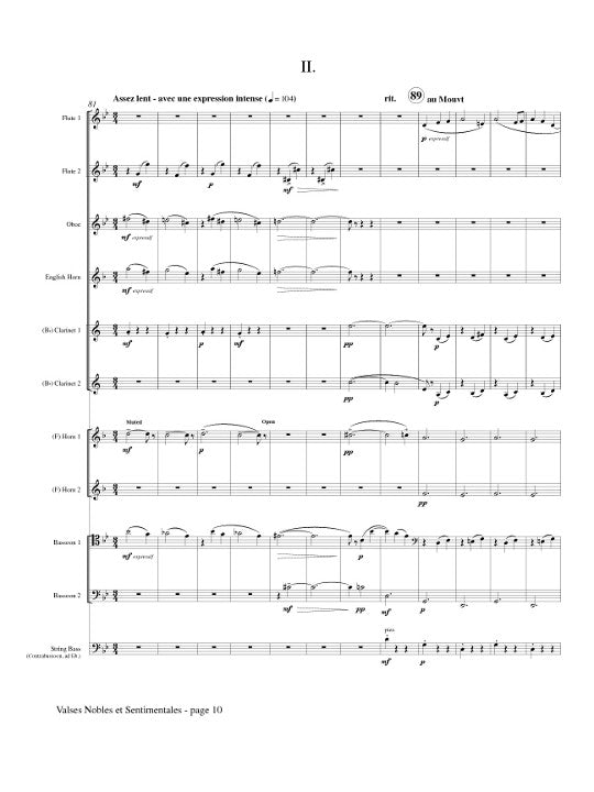 Ravel, M :: Valses Nobles et Sentimentales