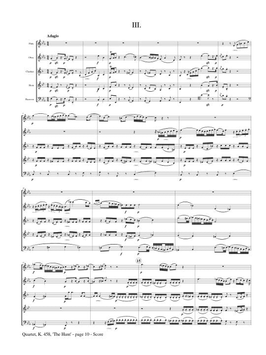 Mozart, WA :: Quartet, K. 458 'The Hunt'