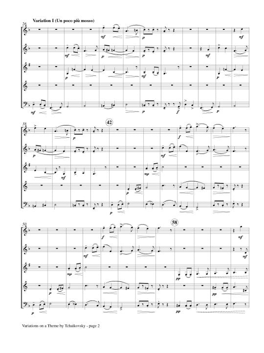Arensky, A :: Variations on a Theme by Tchaikovsky, Op. 35a