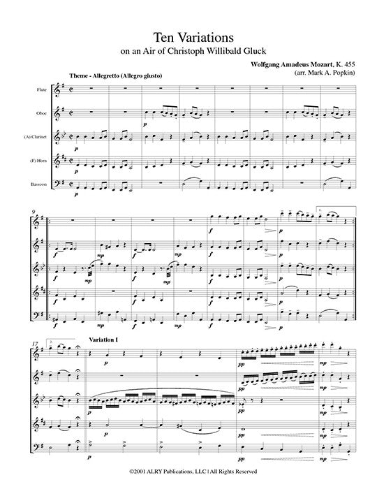 Mozart, WA :: Ten Variations on an Air of Christoph Willibald Gluck