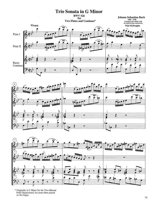 Bach, JS :: Six Trio Sonatas (BWV 525-530): Volume I