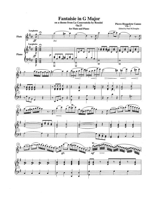 Camus, P :: Fantaisie in G Major op. 23