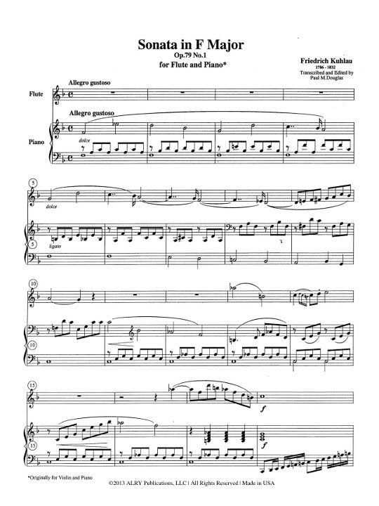 Kuhlau, F :: Sonata in F Major op. 79 No. 1