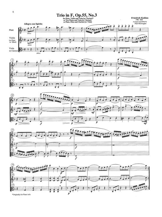 Kuhlau, F :: Two Trios