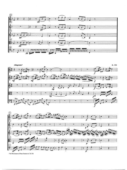 Mozart, WA :: Quintet in C Major K.309/330