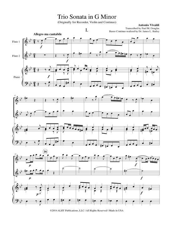 Vivaldi, A :: Trio Sonata in G Minor