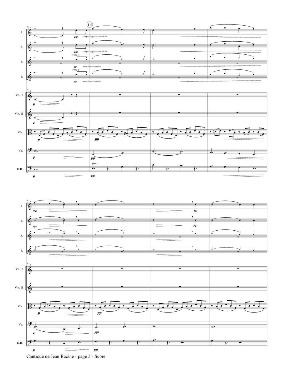Faure, G :: Cantique de Jean Racine