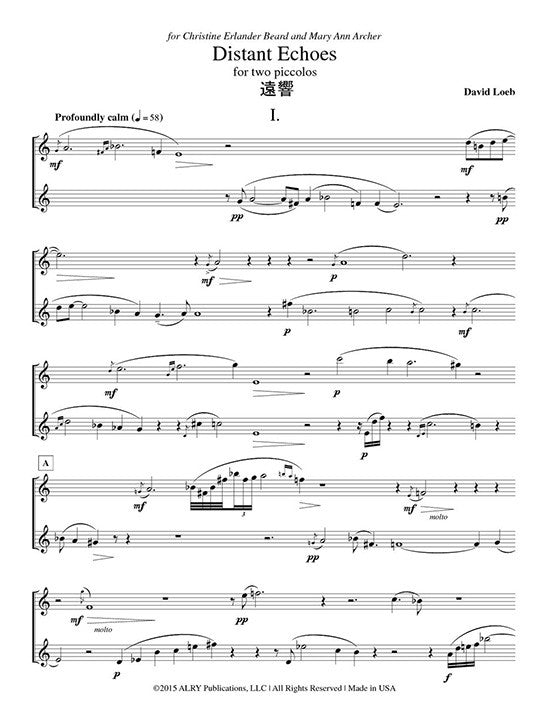 Loeb, D :: Distant Echoes