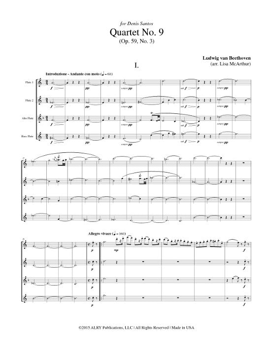 Beethoven, L :: Quartet No. 9 (Op. 59, No. 3)