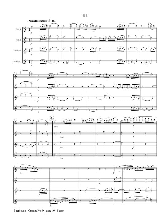 Beethoven, L :: Quartet No. 9 (Op. 59, No. 3)