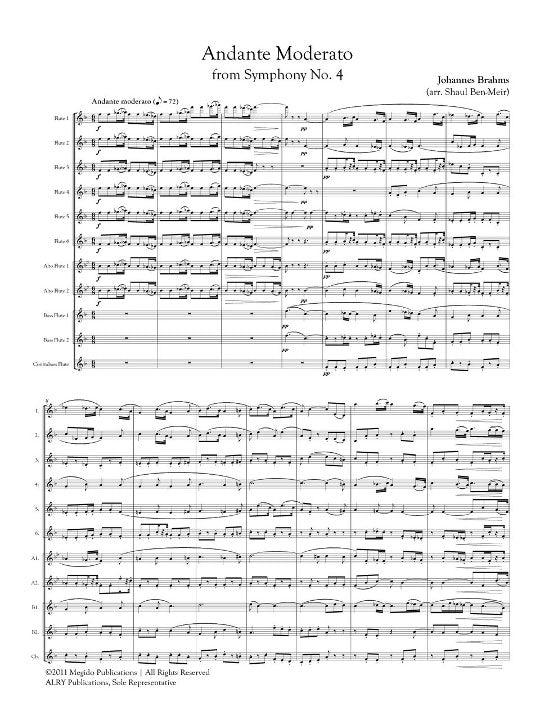 Brahms, J :: Andante Moderato from Symphony No. 4