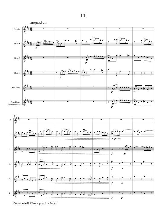 Boismortier, JB :: Concerto in B Minor Op. 15, No. 4