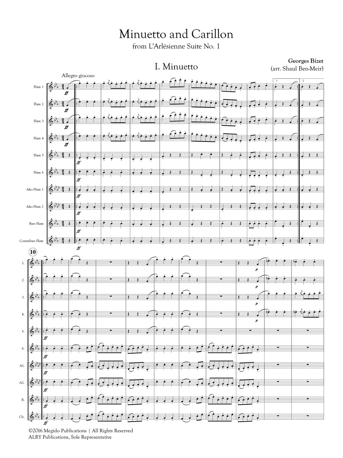 Bizet, G :: Minuetto and Carillon from L'Arlesienne Suite No. 1