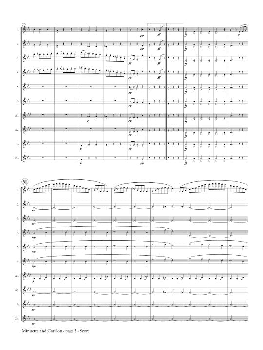Bizet, G :: Minuetto and Carillon from L'Arlesienne Suite No. 1