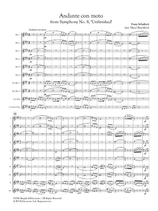 Schubert, F :: Andante con moto from Symphony No. 8, 'Unfinished'