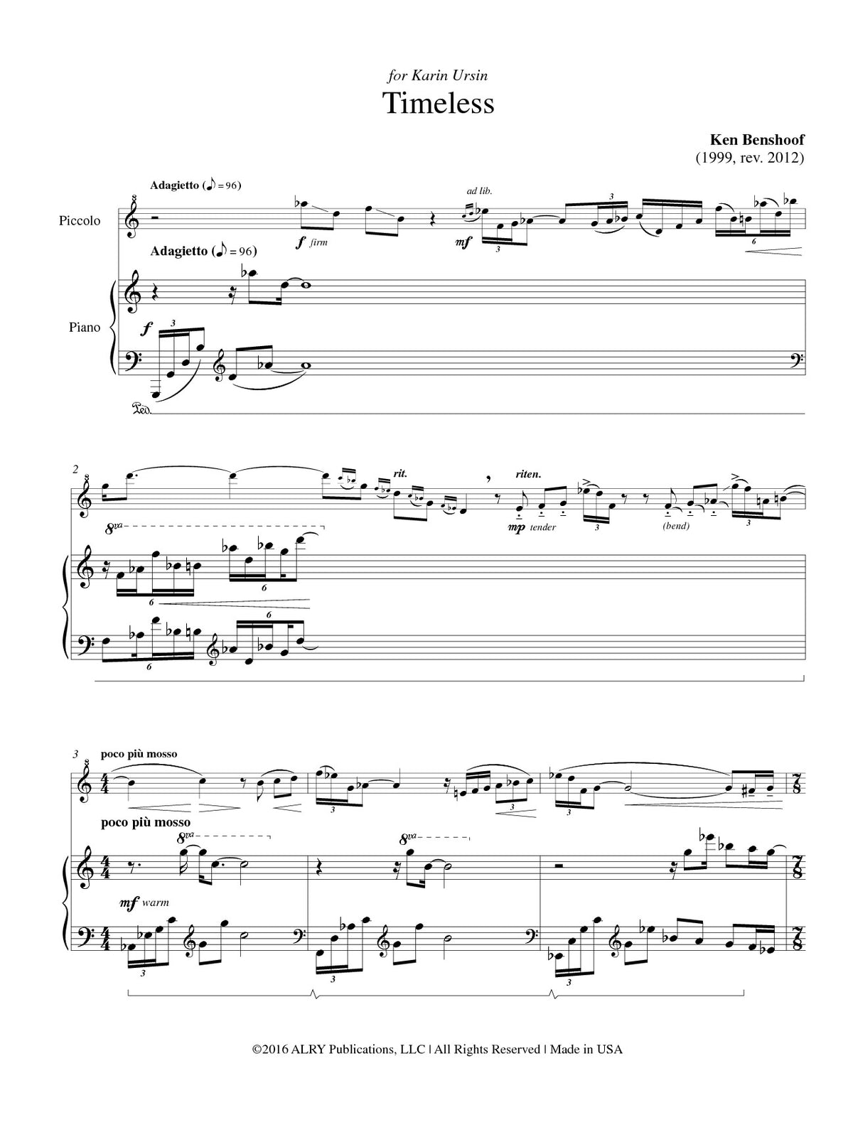 Benshoof, K :: Timeless