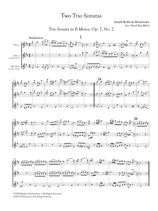 Boismortier, JB :: Two Trio Sonatas
