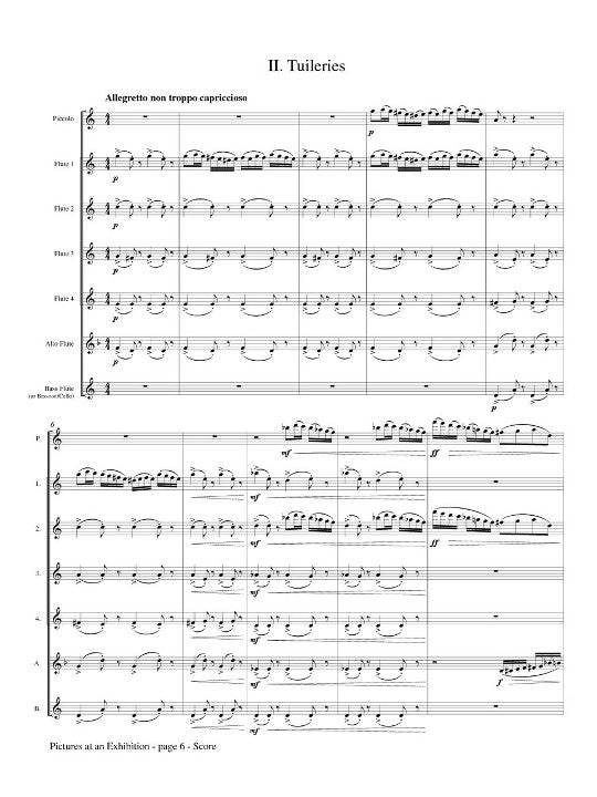 Mussorgsky, M :: Ballet of the Unhatched Chicks and Tuileries from 'Pictures at an Exhibition'