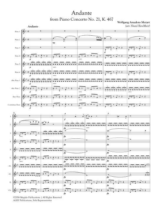 Mozart, WA :: Andante from Piano Concerto No. 21